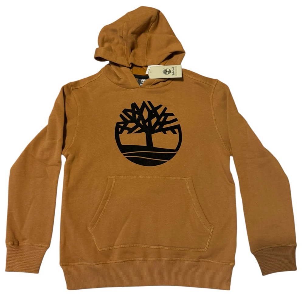Boys Timberland pullover Hoodie In Color Wheat NWT 10/12